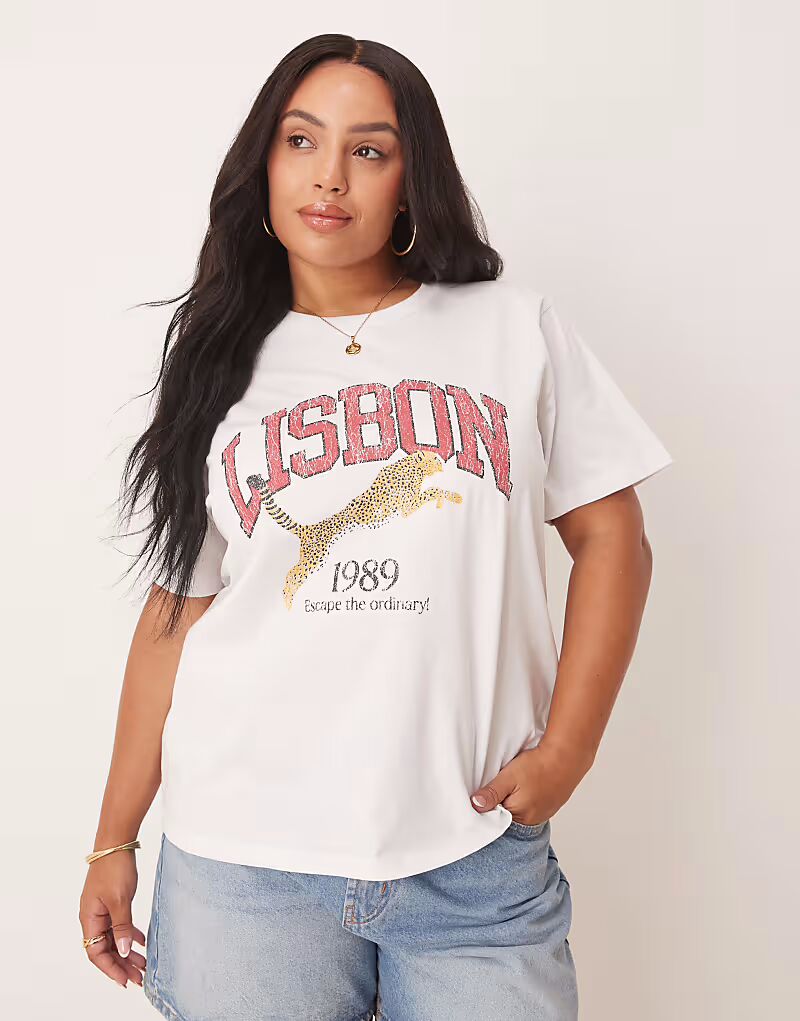 Футболка прямого кроя ASOS DESIGN Curve с рисунком Лиссабона белого цвета ASOS Curve
Футболка прямого кроя ASOS DESIGN Curve с рисунком Лиссабона белого цвета ASOS Curve