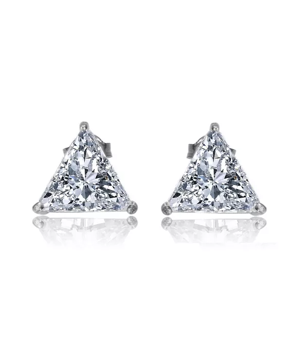 Большие треугольные серьги из стерлингового серебра с кубическим цирконием Genevive, white
Большие треугольные серьги из стерлингового серебра с кубическим цирконием Genevive, white