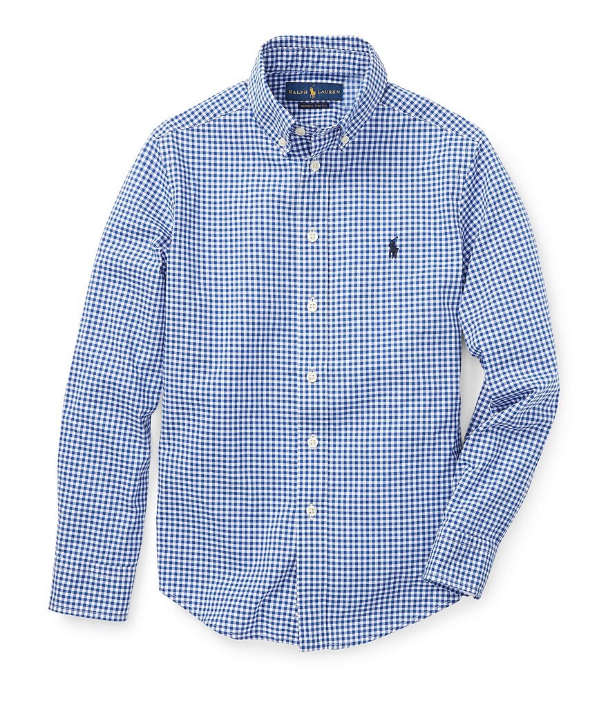Спортивная рубашка из поплина в мелкую клетку с длинными рукавами Polo Ralph Lauren Big Boys 8–20, синий
Спортивная рубашка из поплина в мелкую клетку с длинными рукавами Polo Ralph Lauren Big Boys 8–20, синий