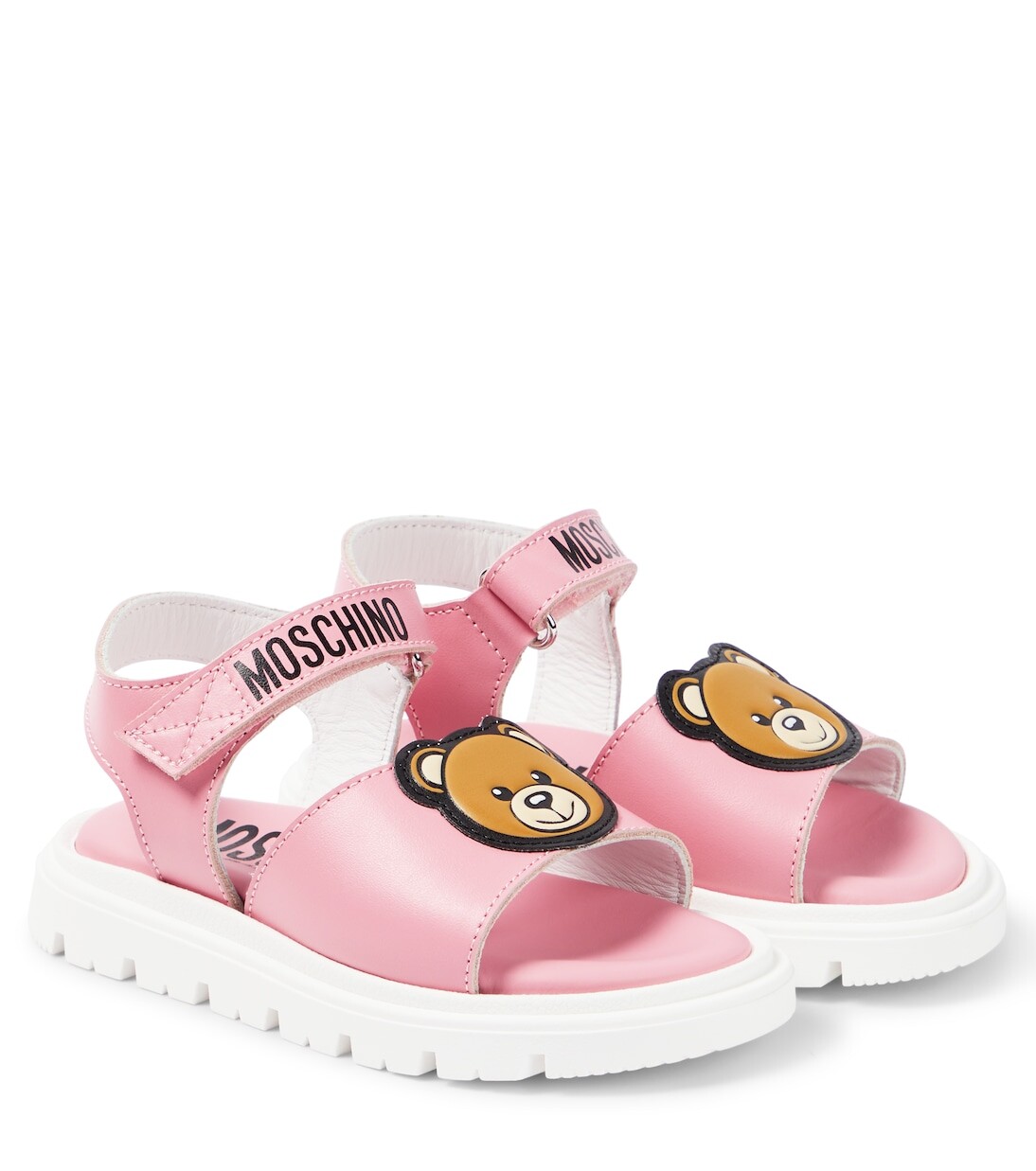 Кожаные сандалии с мишками teddy Moschino Kids, розовый
Кожаные сандалии с мишками teddy Moschino Kids, розовый