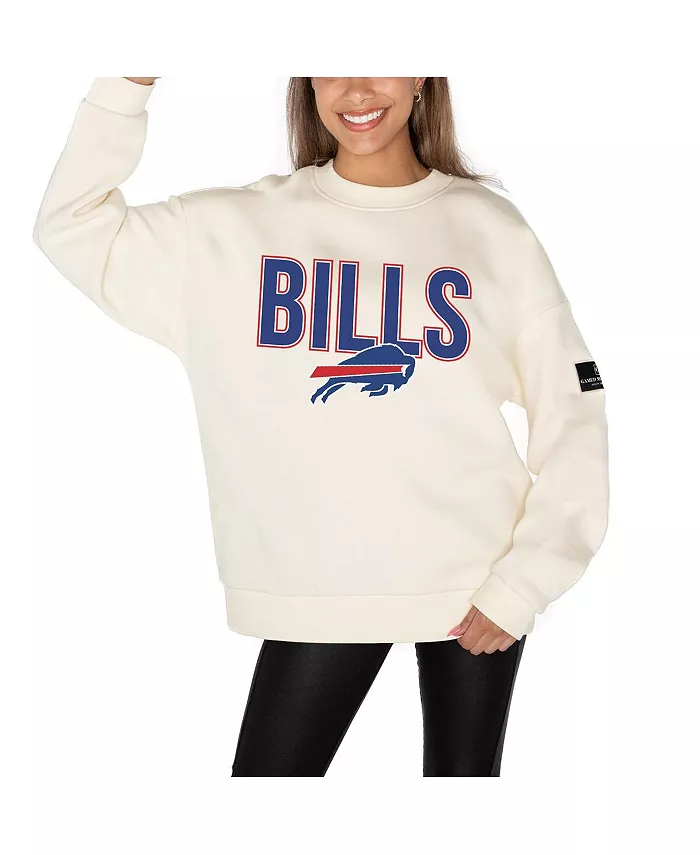Женская кремовая флисовая толстовка Buffalo Bills Premium с заниженной линией плеч Gameday Couture
Женская кремовая флисовая толстовка Buffalo Bills Premium с заниженной линией плеч Gameday Couture