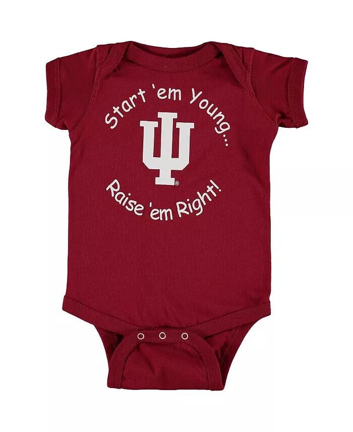 Боди для новорожденных и младенцев для мальчиков и девочек Crimson Indiana Hoosiers Start 'Em Young Little King Apparel
Боди для новорожденных и младенцев для мальчиков и девочек Crimson Indiana Hoosiers Start 'Em Young Little King Apparel