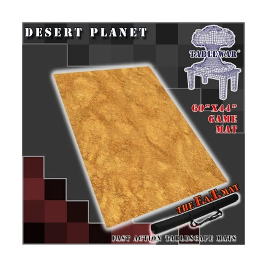 60 x 44 дюйма — Планета пустыни, F.A.T. Mats - 60 x 44 Inches (Tablewar) 
60 x 44 дюйма — Планета пустыни, F.A.T. Mats - 60 x 44 Inches (Tablewar)