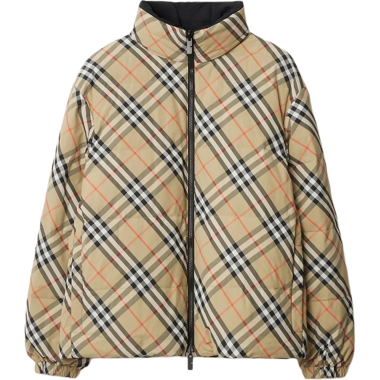 Burberry Двусторонняя стеганая куртка в клетку, Khaki 
Burberry Двусторонняя стеганая куртка в клетку, Khaki