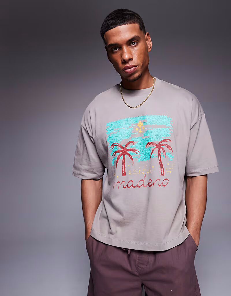 Футболка свободного кроя ASOS DESIGN с изображением пальмы коричневого цвета, Коричневый, Футболка свободного кроя ASOS DESIGN с изображением пальмы коричневого цвета
Футболка свободного кроя ASOS DESIGN с изображением пальмы коричневого цвета, Коричневый, Футболка свободного кроя ASOS DESIGN с изображением пальмы коричневого цвета