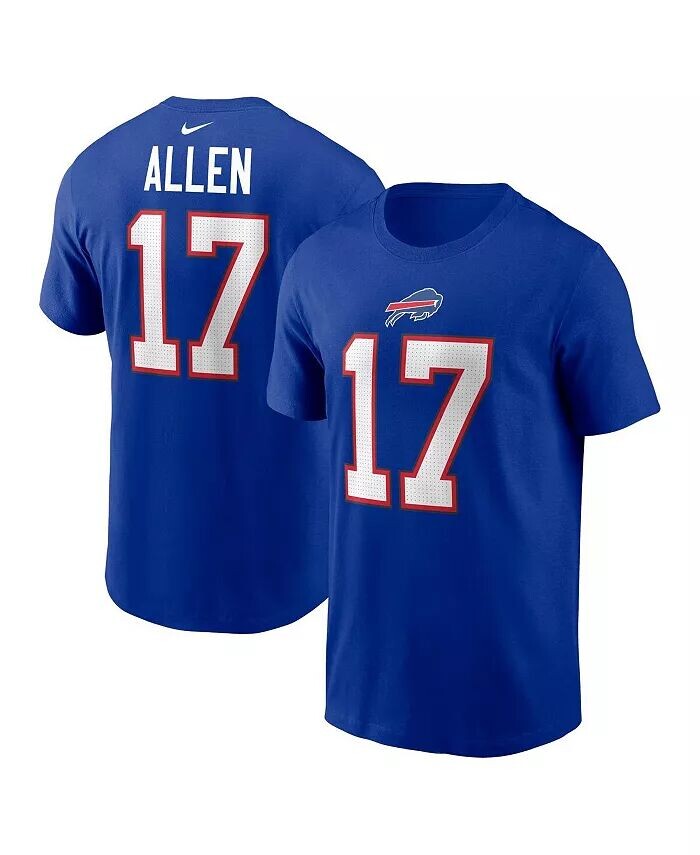 Мужская футболка с именем и номером игрока Josh Allen Royal Buffalo Bills Nike, синий
Мужская футболка с именем и номером игрока Josh Allen Royal Buffalo Bills Nike, синий