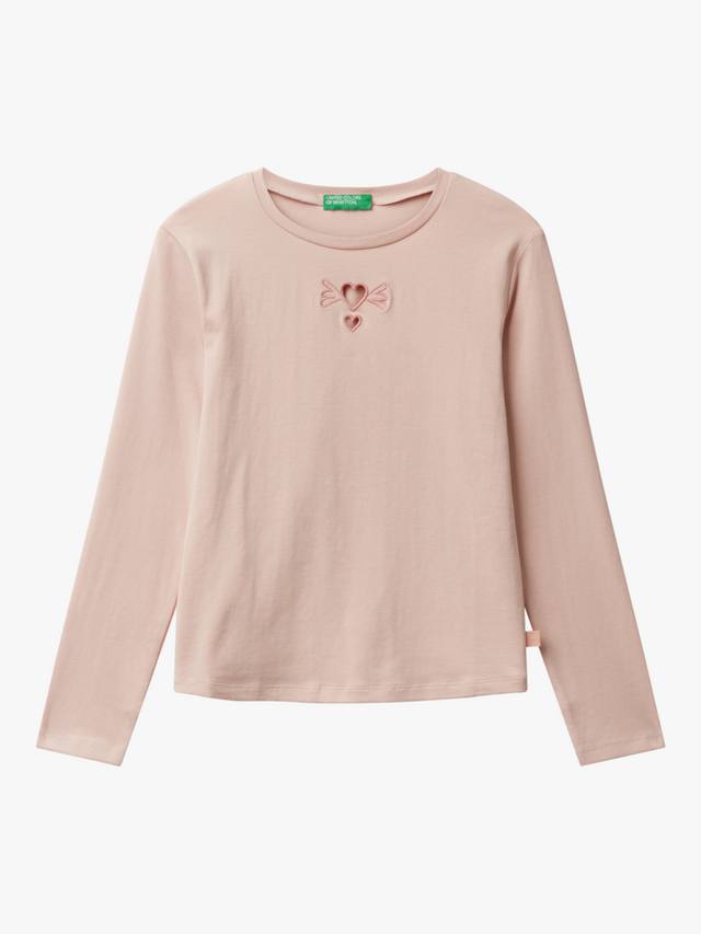 Детская футболка с длинным рукавом из хлопковой смеси с сердечками Benetton
Детская футболка с длинным рукавом из хлопковой смеси с сердечками Benetton