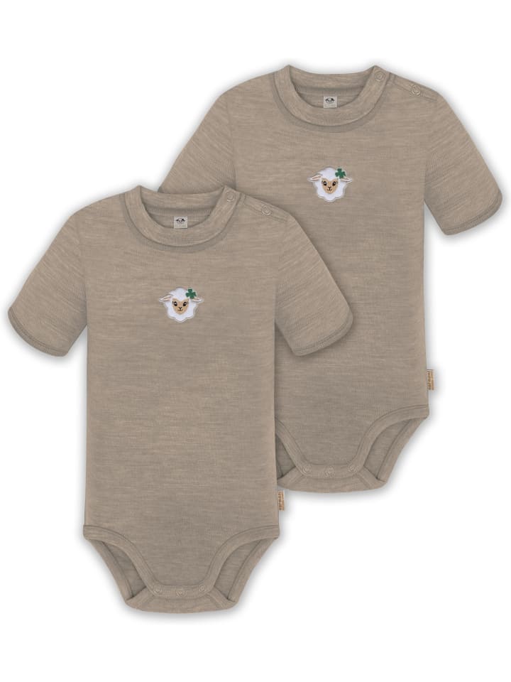 Normani Outdoor Sports Комплект из 2 детских боди унисекс из мериносовой шерсти с короткими рукавами и застежками-кнопками, бежевого цвета
Normani Outdoor Sports Комплект из 2 детских боди унисекс из мериносовой шерсти с короткими рукавами и застежками-кнопками, бежевого цвета