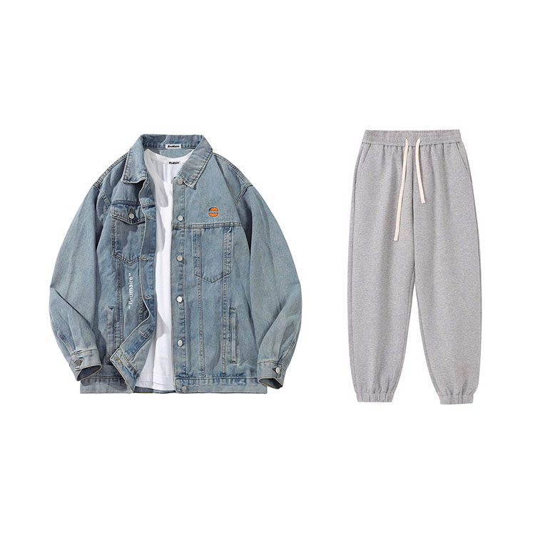 BRUMAIRE Джинсовая куртка унисекс, Blue Top+Gray Pants
BRUMAIRE Джинсовая куртка унисекс, Blue Top+Gray Pants