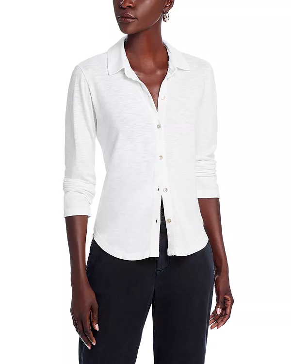 Вязаный топ на пуговицах спереди Bella Dahl, белый
Вязаный топ на пуговицах спереди Bella Dahl, белый