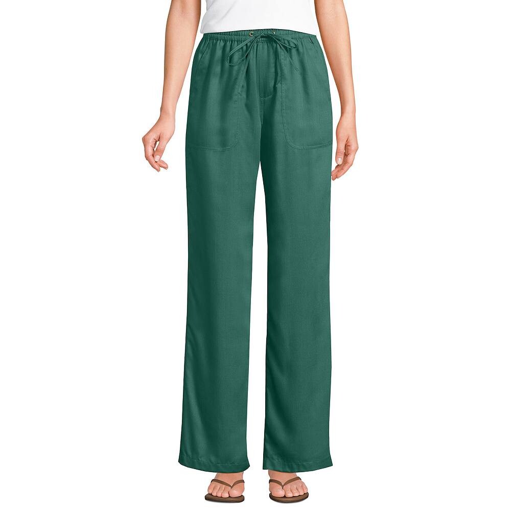 Широкие брюки Petite Lands' End из тенселя с высокой посадкой, цвет Washed Evergreen
Широкие брюки Petite Lands' End из тенселя с высокой посадкой, цвет Washed Evergreen