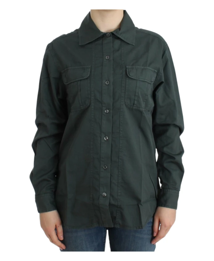 Серая рубашка Cavalli на пуговицах Roberto Cavalli, серый
Серая рубашка Cavalli на пуговицах Roberto Cavalli, серый