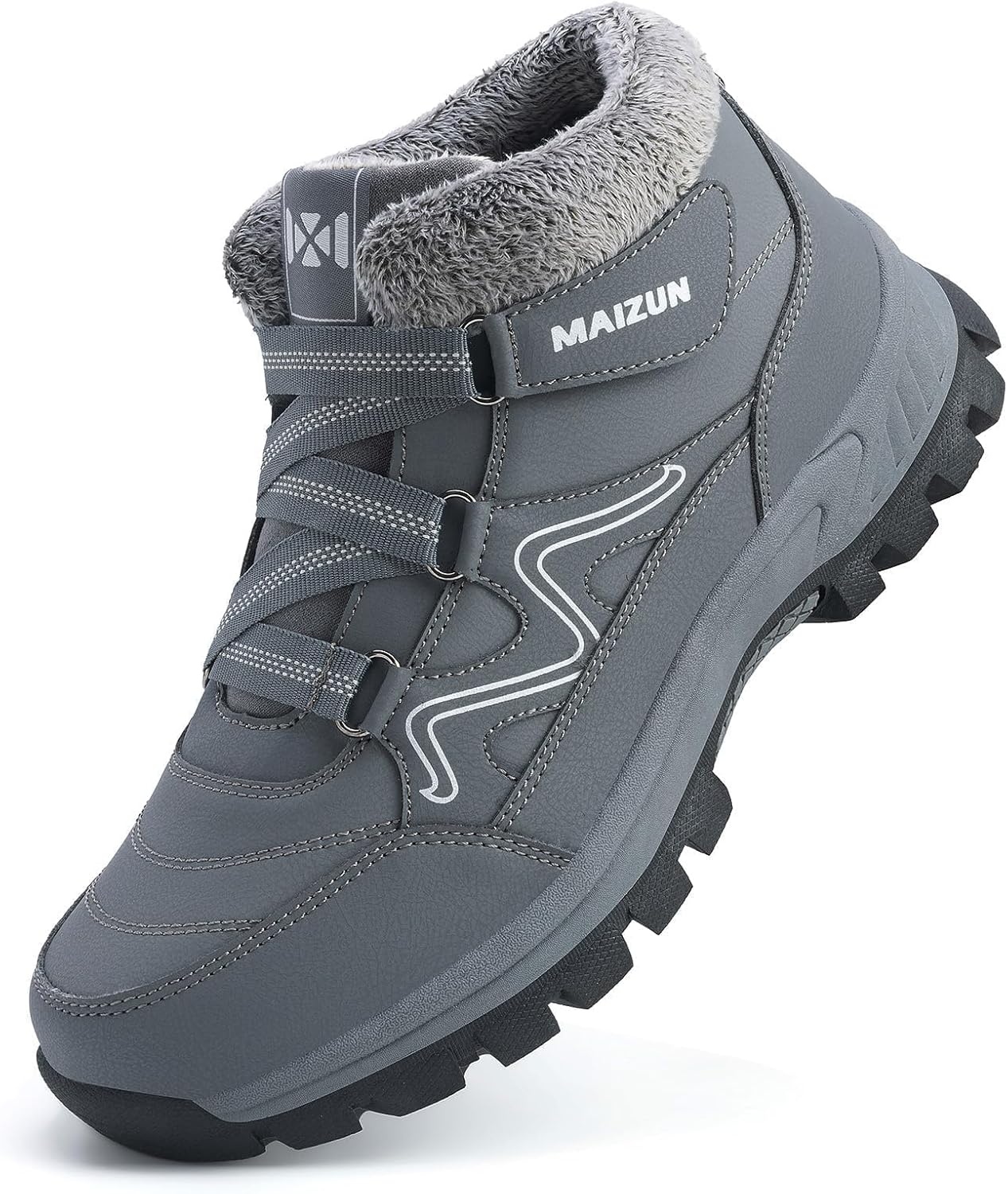 Мужские зимние ботинки Moodeng, повседневные легкие снежные ботинки, теплые с меховой подкладкой, походные ботинки, водоотталкивающие, удобные ботинки на щиколотку для прогулок на улице, серый
Мужские зимние ботинки Moodeng, повседневные легкие снежные ботинки, теплые с меховой подкладкой, походные ботинки, водоотталкивающие, удобные ботинки на щиколотку для прогулок на улице, серый