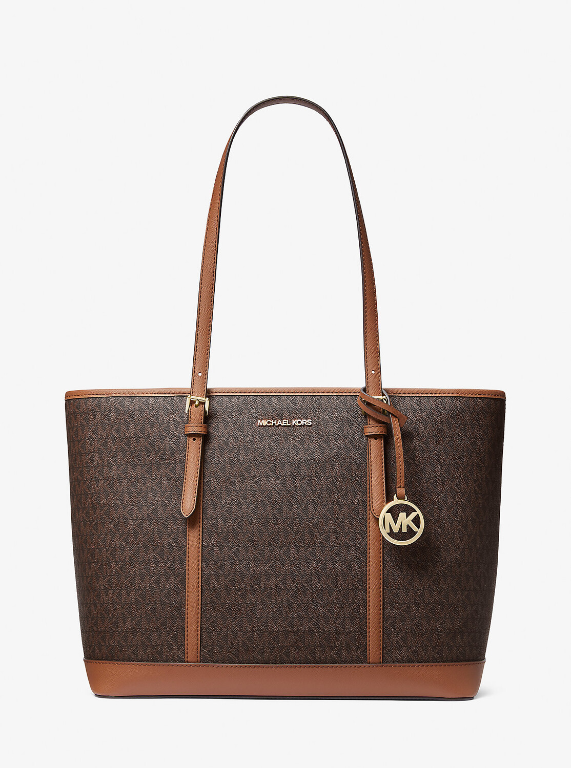 Большая сумка-тоут с логотипом Jet Set Travel Michael Kors, коричневый
Большая сумка-тоут с логотипом Jet Set Travel Michael Kors, коричневый