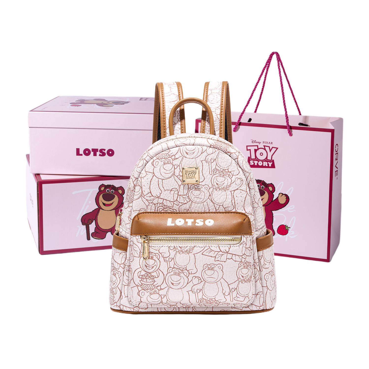 Disney Сумка через плечо из ткани серии "Клубничный мишка" женская латте коричневая
Disney Сумка через плечо из ткани серии "Клубничный мишка" женская латте коричневая