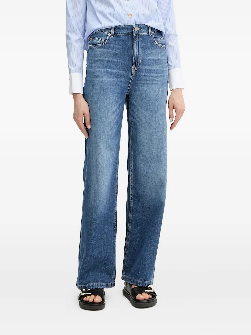 Джинсы с вышитым логотипом BOSS, синий
Джинсы с вышитым логотипом BOSS, синий