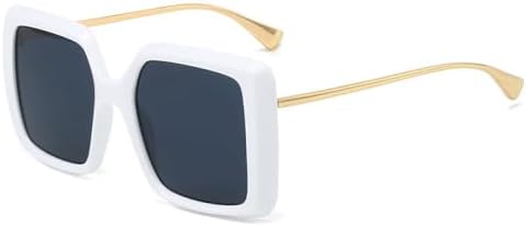 Солнцезащитные очки большого размера, квадратной формы, с двойным градиентом зеленого и желтого цвета, для женщин, модные очки UV400, панк-очки для мужчин MTZJH, White Black
Солнцезащитные очки большого размера, квадратной формы, с двойным градиентом зеленого и желтого цвета, для женщин, модные очки UV400, панк-очки для мужчин MTZJH, White Black