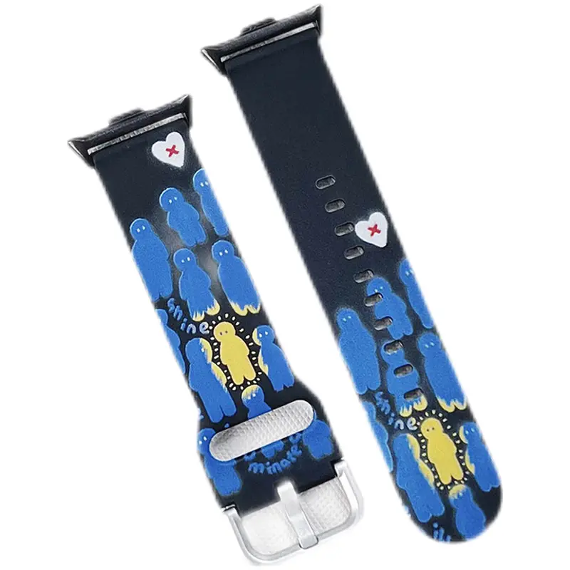 Ремешок красный бежевый совместимый силиконовый материал CHENSONG, белый
Ремешок красный бежевый совместимый силиконовый материал CHENSONG, белый