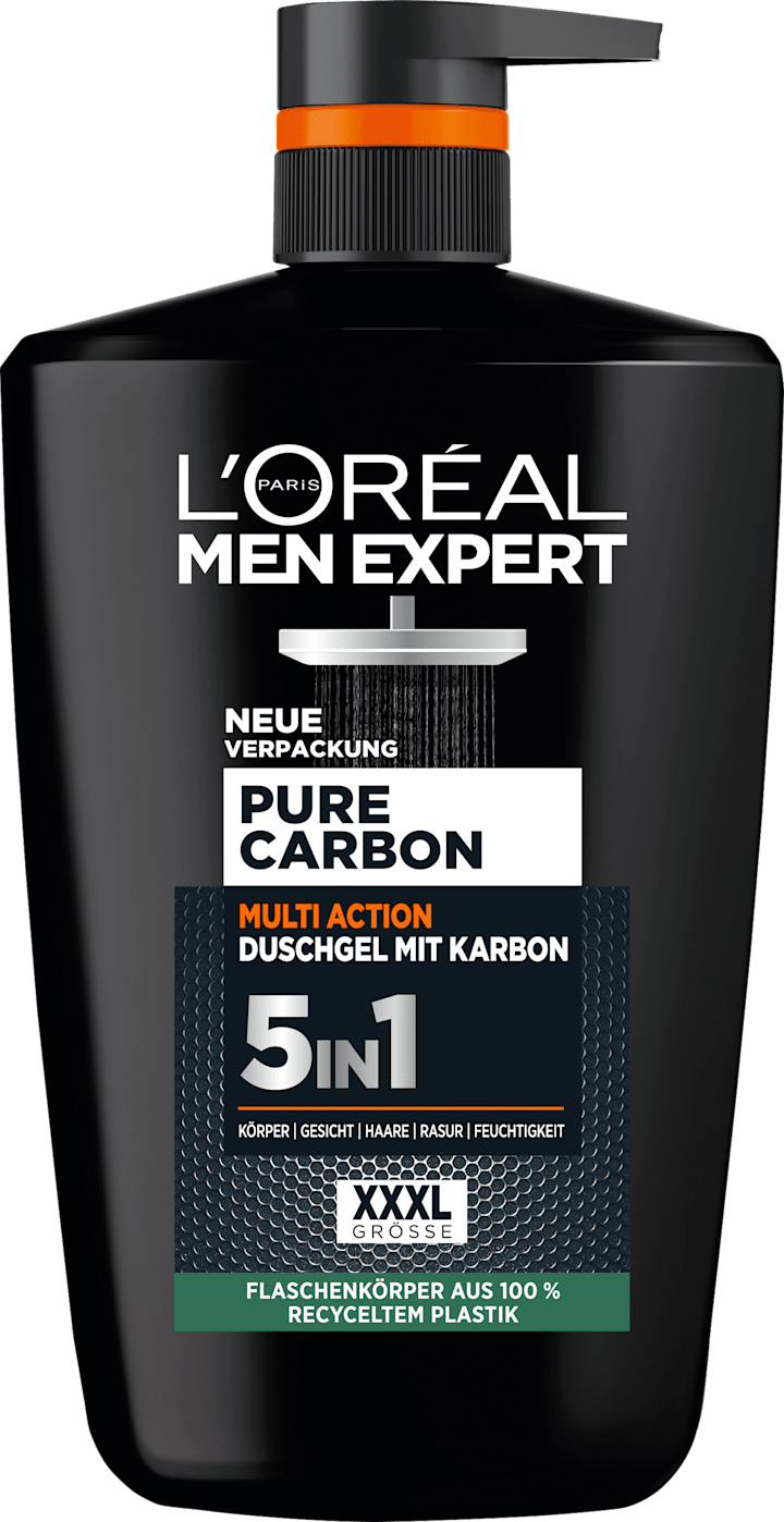 Гель для душа L'ORÉAL PARiS MEN EXPERT Duschgel Pure Carbon mit Karbon, Multi Action 5in1, 1.000 ml
Гель для душа L'ORÉAL PARiS MEN EXPERT Duschgel Pure Carbon mit Karbon, Multi Action 5in1, 1.000 ml