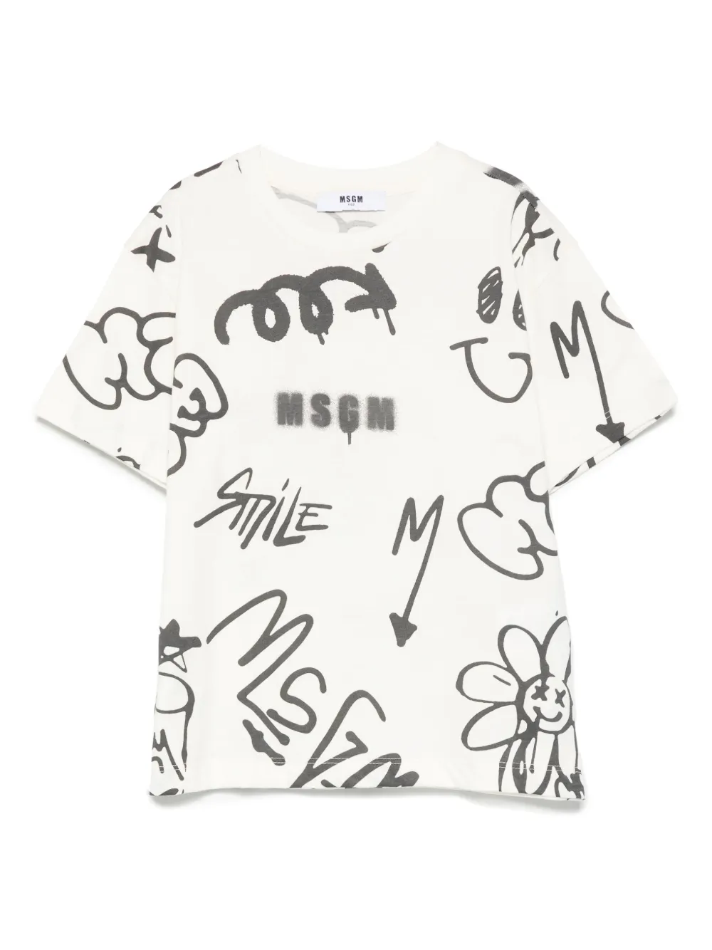 Футболка с принтом граффити MSGM Kids, нейтральный
Футболка с принтом граффити MSGM Kids, нейтральный