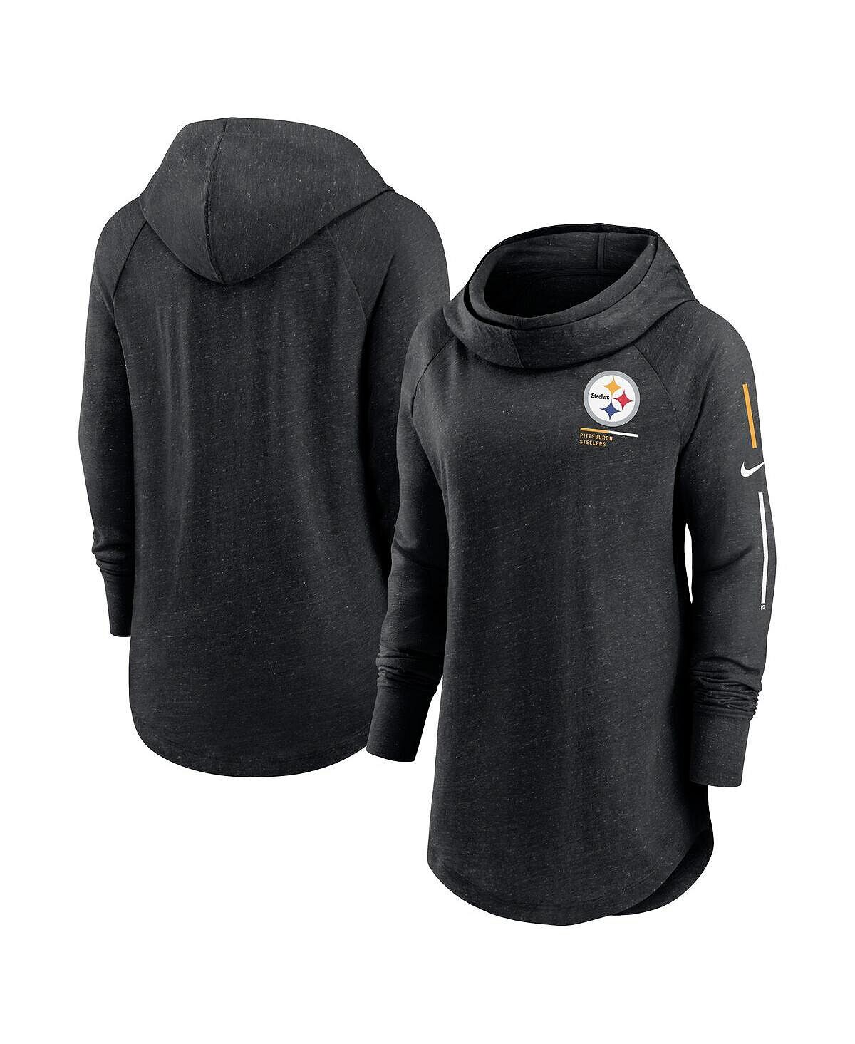 Женский черный пуловер с капюшоном Pittsburgh Steelers Minimal Statement реглан с воронкообразным вырезом Nike, черный
Женский черный пуловер с капюшоном Pittsburgh Steelers Minimal Statement реглан с воронкообразным вырезом Nike, черный
