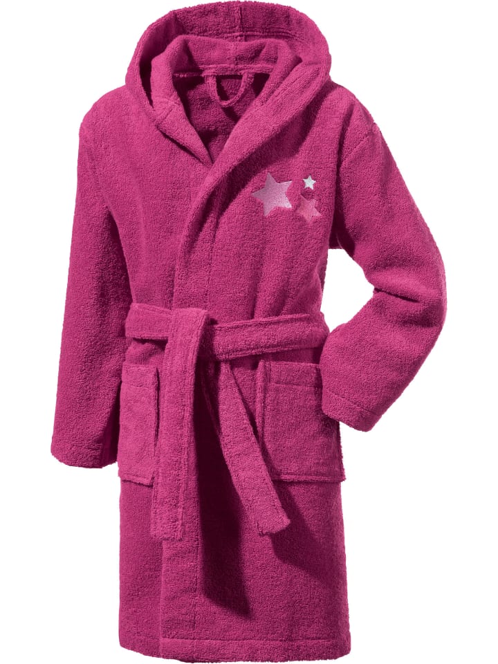 Erwin Müller Детский банный халат из махровой ткани с капюшоном, ягодного цвета
Erwin Müller Детский банный халат из махровой ткани с капюшоном, ягодного цвета