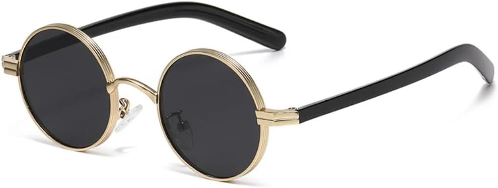Ретро маленькие круглые металлические панк-солнцезащитные очки для женщин, модные прозрачные линзы, трендовые очки для мужчин в оправе с защитой от УФ-излучения UV400 UUPTTPL, Golden Black Gray
Ретро маленькие круглые металлические панк-солнцезащитные очки для женщин, модные прозрачные линзы, трендовые очки для мужчин в оправе с защитой от УФ-излучения UV400 UUPTTPL, Golden Black Gray