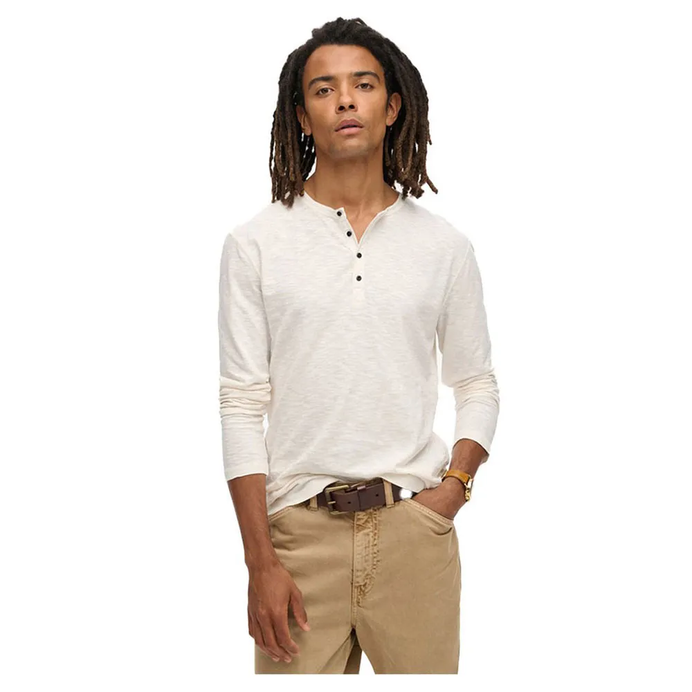 Лонгслив Superdry Slub Grandad, белый
Лонгслив Superdry Slub Grandad, белый