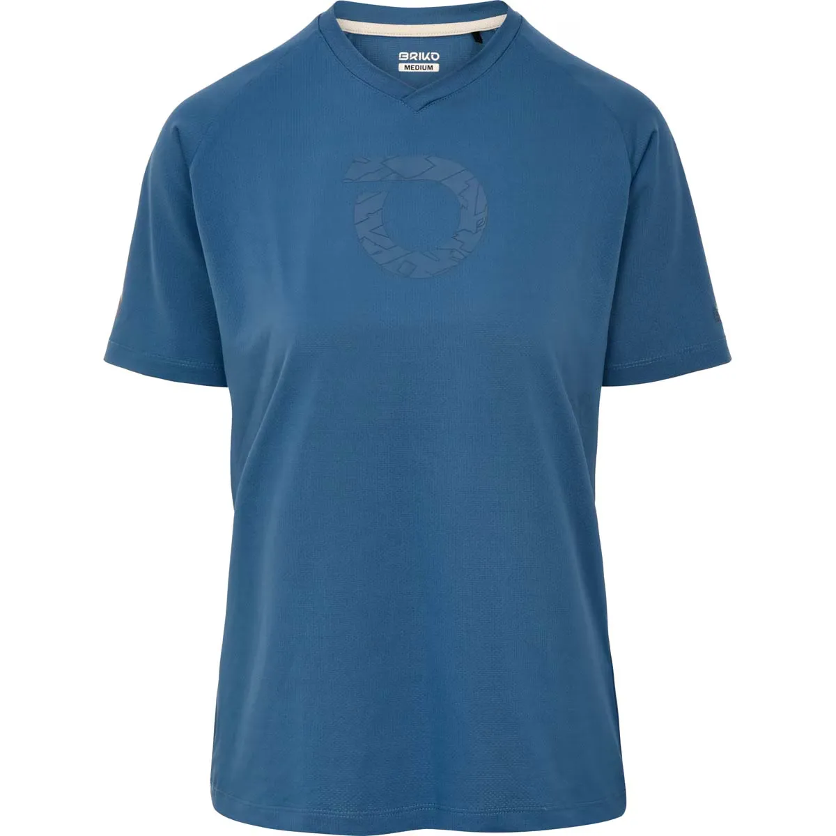 Женская футболка Briko с приключенческим рисунком, синий 
Женская футболка Briko с приключенческим рисунком, синий