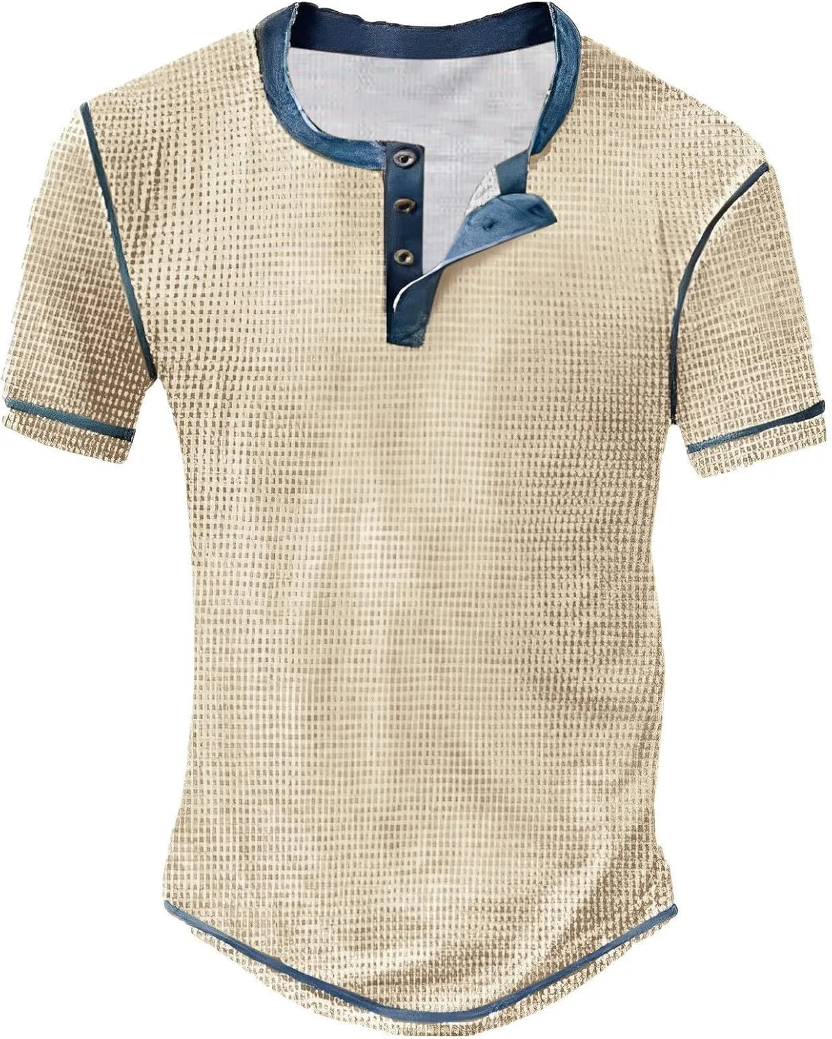 Мужская футболка хенли с коротким рукавом, вязаная, свободного кроя, цвет блок YSERB
Мужская футболка хенли с коротким рукавом, вязаная, свободного кроя, цвет блок YSERB