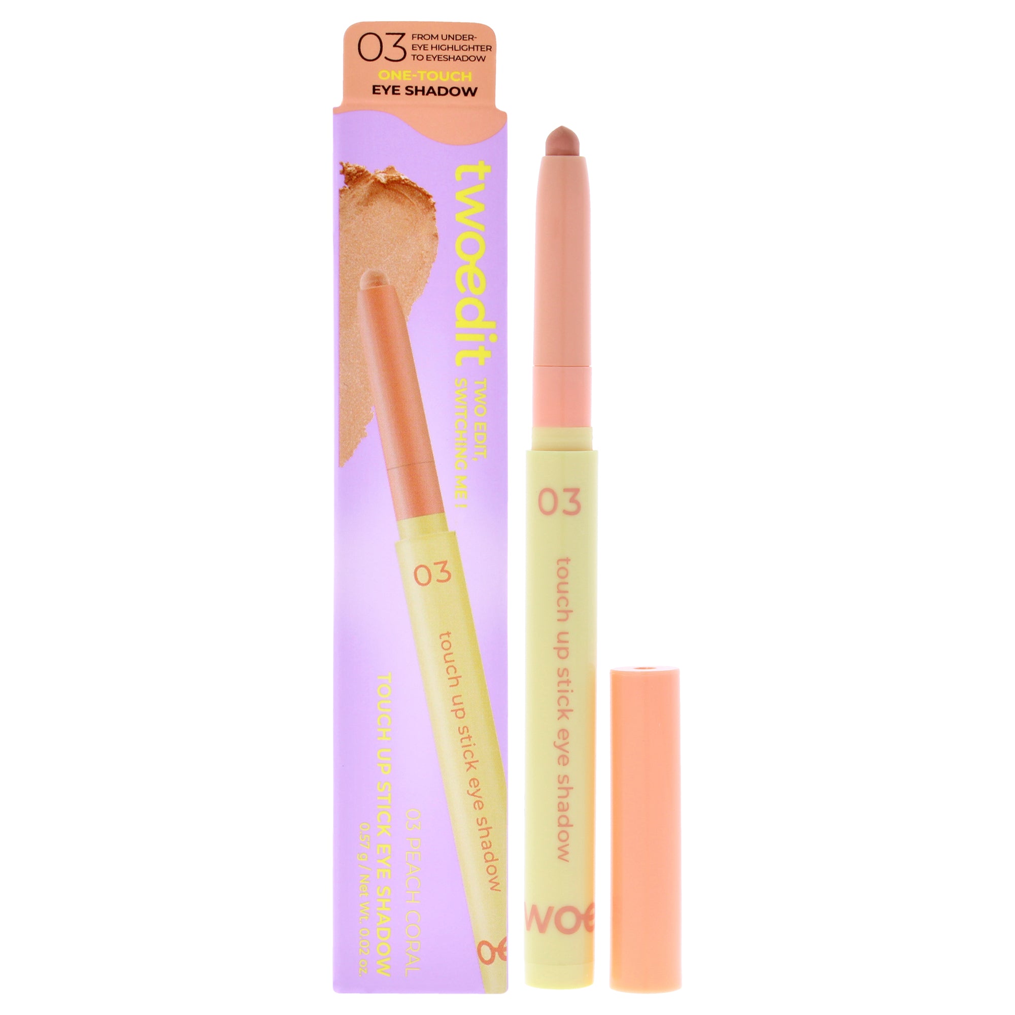 Стик-тени для век Touch Up Stick Eye Shadow - 03 Персиково-коралловый от Two Edit для женщин - 0,02 унции теней для век
Стик-тени для век Touch Up Stick Eye Shadow - 03 Персиково-коралловый от Two Edit для женщин - 0,02 унции теней для век