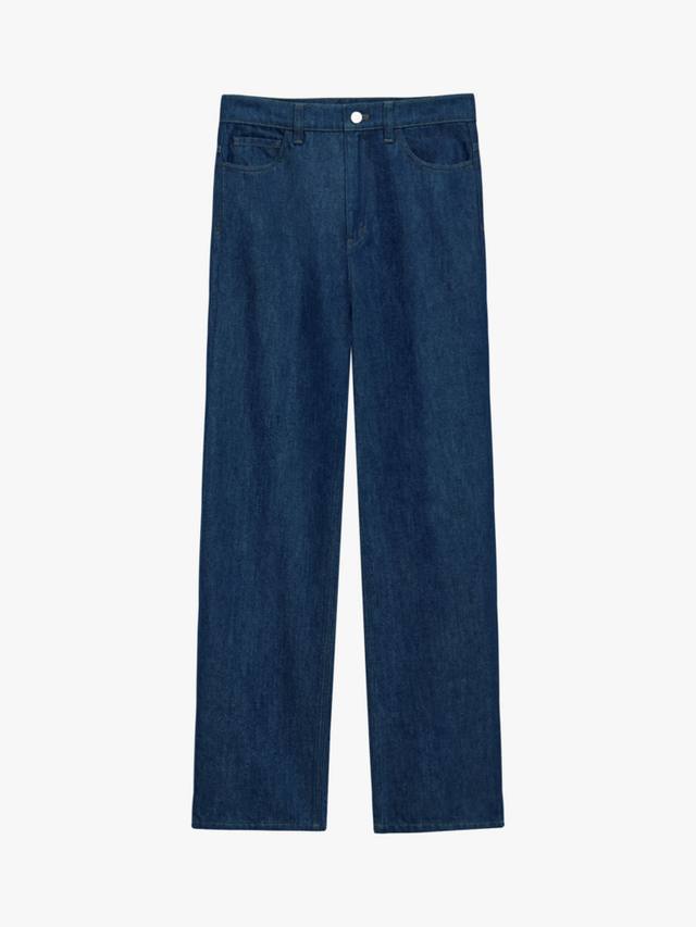 Прямые джинсы с высокой талией и отстрочкой сверху Theory, темно-синий
Прямые джинсы с высокой талией и отстрочкой сверху Theory, темно-синий