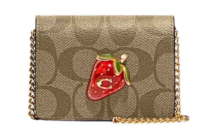 Кожаная плечевая сумка через плечо, мини кошелек женский коричневый и красный COACH
Кожаная плечевая сумка через плечо, мини кошелек женский коричневый и красный COACH