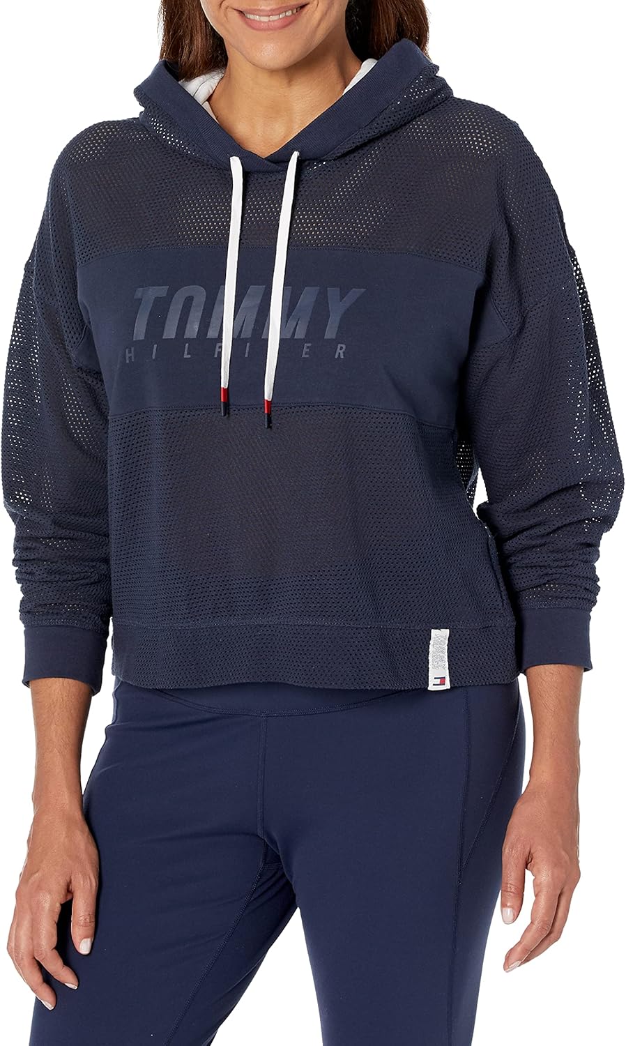 Женская толстовка с капюшоном Tommy Hilfiger с логотипом Split Cut Off, Navy
Женская толстовка с капюшоном Tommy Hilfiger с логотипом Split Cut Off, Navy