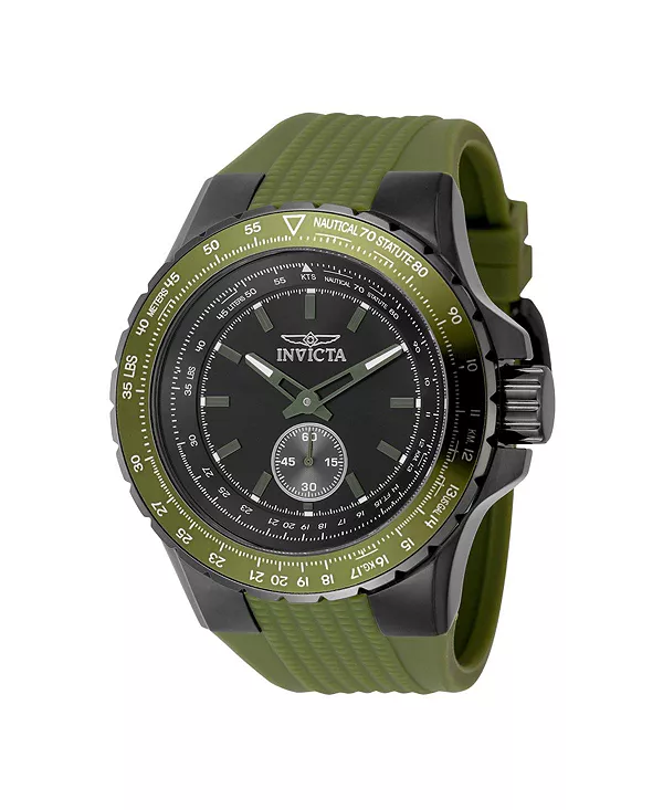 Мужские кварцевые многофункциональные часы-авиаторы 49311 с черным циферблатом Invicta, green
Мужские кварцевые многофункциональные часы-авиаторы 49311 с черным циферблатом Invicta, green
