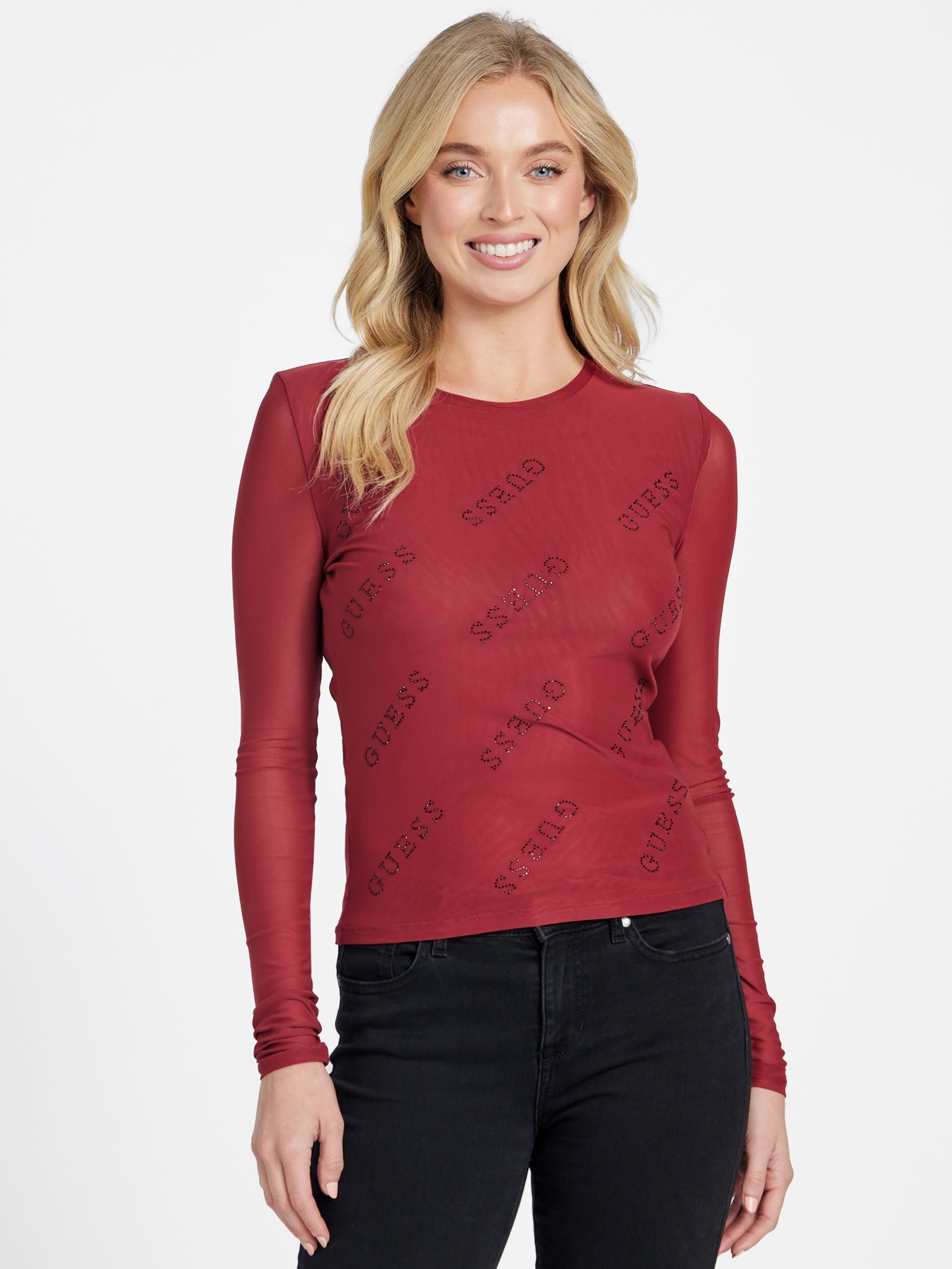 Топ с логотипом Winny Rhinestone Guess Factory, Beet Juice Red
Топ с логотипом Winny Rhinestone Guess Factory, Beet Juice Red