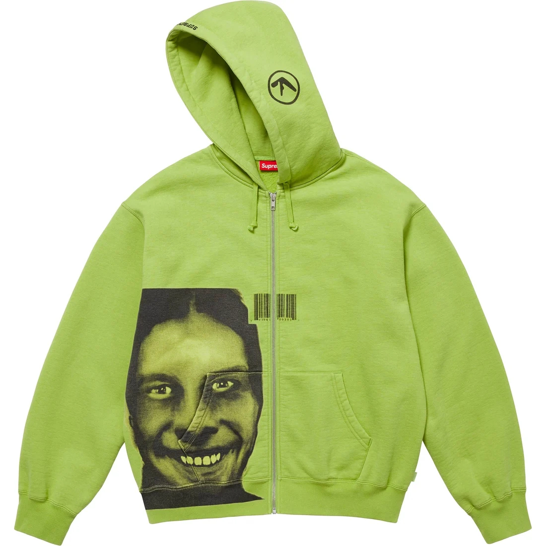 Толстовка с капюшоном Aphex Twin на молнии Supreme, зеленый
Толстовка с капюшоном Aphex Twin на молнии Supreme, зеленый