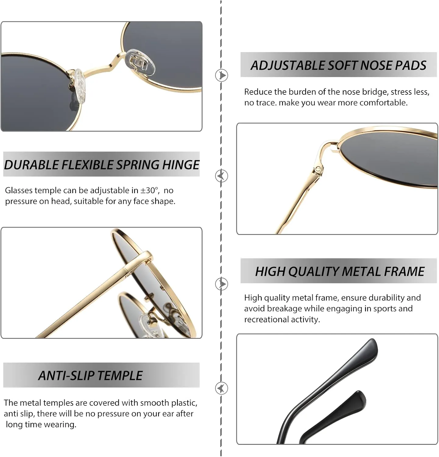 NULOOQ Ретро круглые поляризованные солнцезащитные очки для женщин и мужчин, маленькая металлическая оправа, круглые очки в стиле хиппи, A6* Gold/Pink Mirrored
NULOOQ Ретро круглые поляризованные солнцезащитные очки для женщин и мужчин, маленькая металлическая оправа, круглые очки в стиле хиппи, A6* Gold/Pink Mirrored