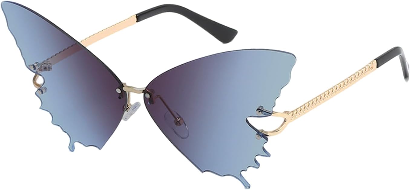 Солнцезащитные очки Butterfly UV, модные очки с антибликовым покрытием, женские солнцезащитные очки без оправы для активного отдыха, вождения и путешествий, летние Generic, Dark Blue
Солнцезащитные очки Butterfly UV, модные очки с антибликовым покрытием, женские солнцезащитные очки без оправы для активного отдыха, вождения и путешествий, летние Generic, Dark Blue