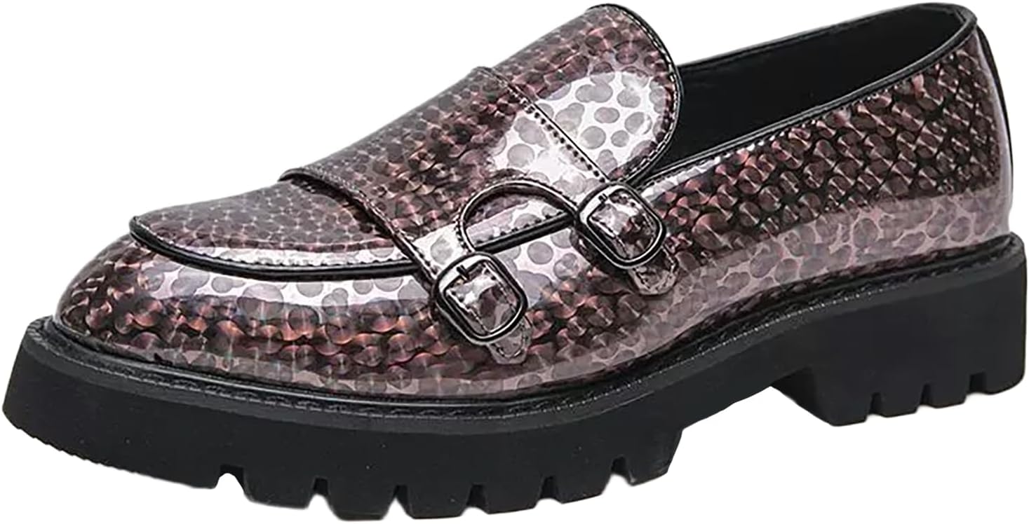 Мужские лоферы с металлическим гороховым узором и двойной пряжкой Nxnbhsl, коричневый
Мужские лоферы с металлическим гороховым узором и двойной пряжкой Nxnbhsl, коричневый