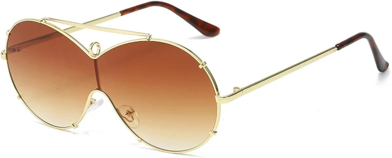 Классические солнцезащитные очки для женщин и мужчин, модные цельные очки в большой оправе, очки для вождения на открытом воздухе, защита от УФ-излучения UV400 TKKTLLT, Gold Gradient Tea
Классические солнцезащитные очки для женщин и мужчин, модные цельные очки в большой оправе, очки для вождения на открытом воздухе, защита от УФ-излучения UV400 TKKTLLT, Gold Gradient Tea