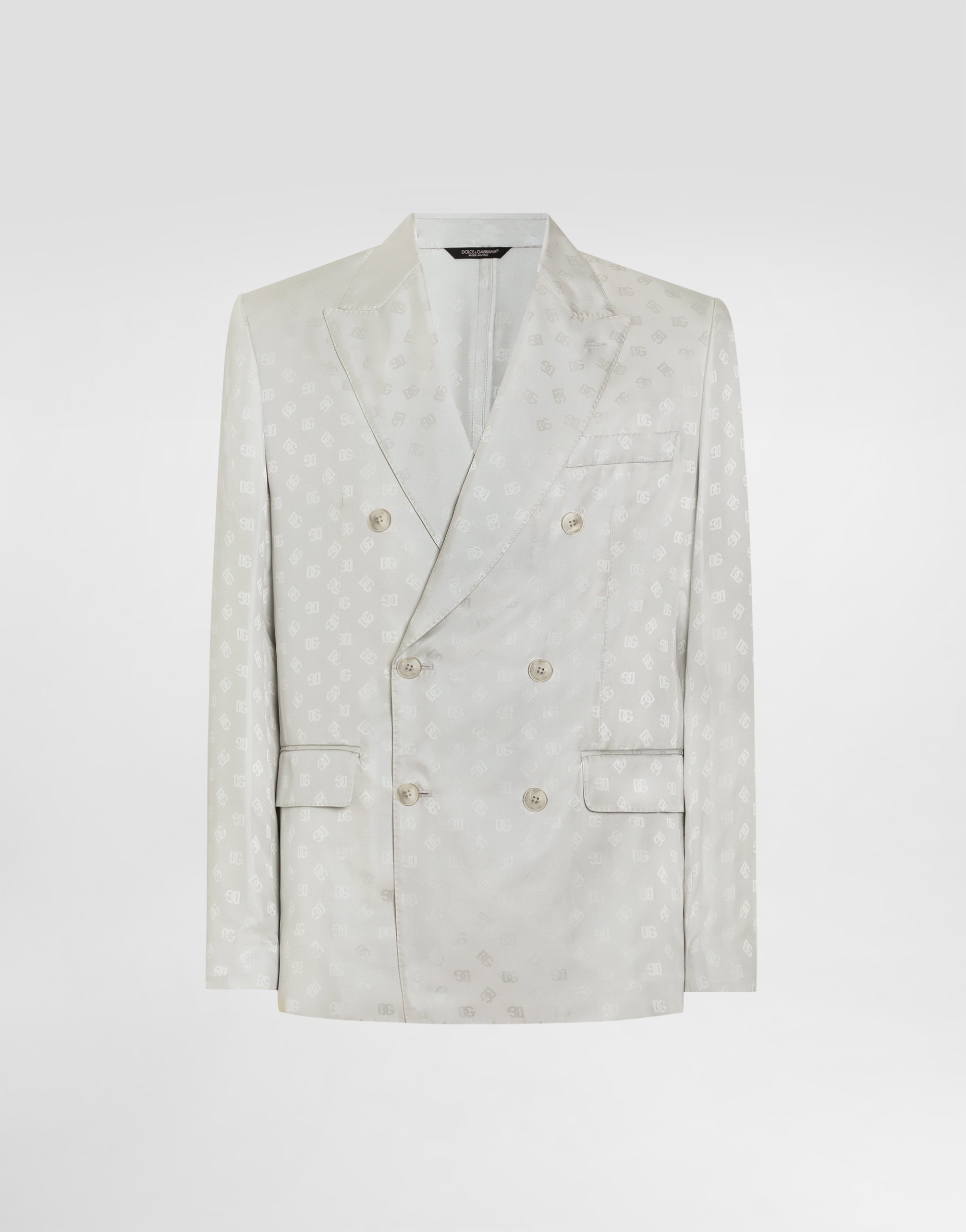 Легкий двубортный жакет из шелкового жаккарда sicilia Dolce & Gabbana, серый
Легкий двубортный жакет из шелкового жаккарда sicilia Dolce & Gabbana, серый