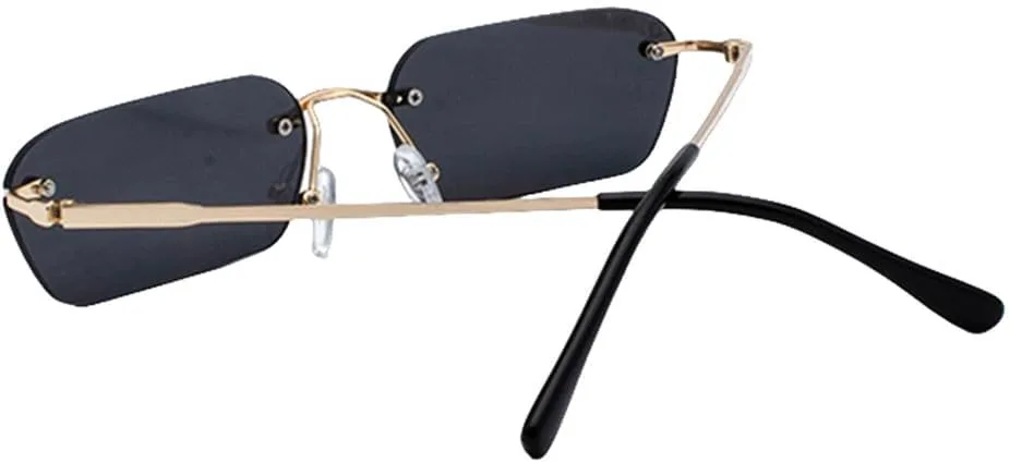 Модные солнцезащитные очки без оправы для женщин, винтажные, с прозрачными линзами, солнцезащитные очки для женщин с защитой от УФ-излучения UV400 TYUVIVO, Gold-red
Модные солнцезащитные очки без оправы для женщин, винтажные, с прозрачными линзами, солнцезащитные очки для женщин с защитой от УФ-излучения UV400 TYUVIVO, Gold-red