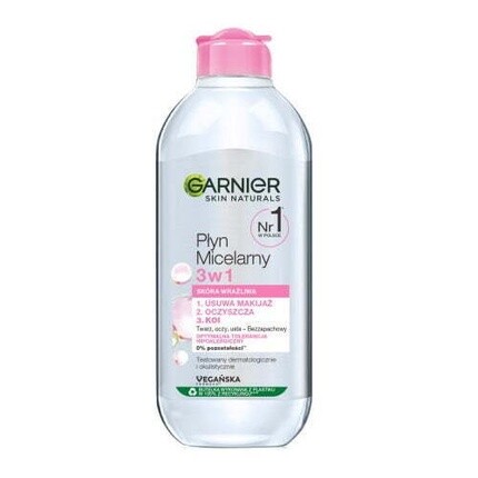 Мицеллярная жидкость Garnier Skin Naturals 3 в 1 для чувствительной кожи, 400 мл, New1
Мицеллярная жидкость Garnier Skin Naturals 3 в 1 для чувствительной кожи, 400 мл, New1