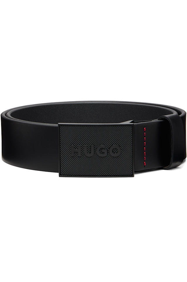 Ремень из буйволиной кожи Hugo, черный
Ремень из буйволиной кожи Hugo, черный