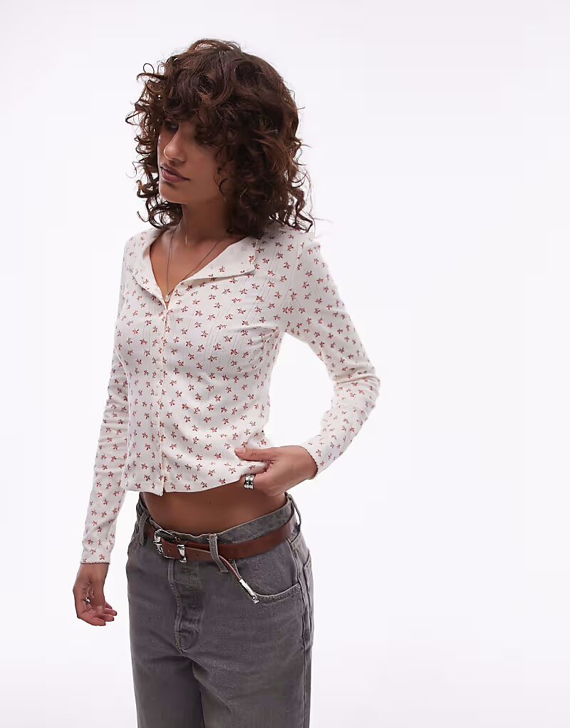 Топ с длинными рукавами и цветочным принтом на пуговицах спереди кремового цвета Levi'S
Топ с длинными рукавами и цветочным принтом на пуговицах спереди кремового цвета Levi'S