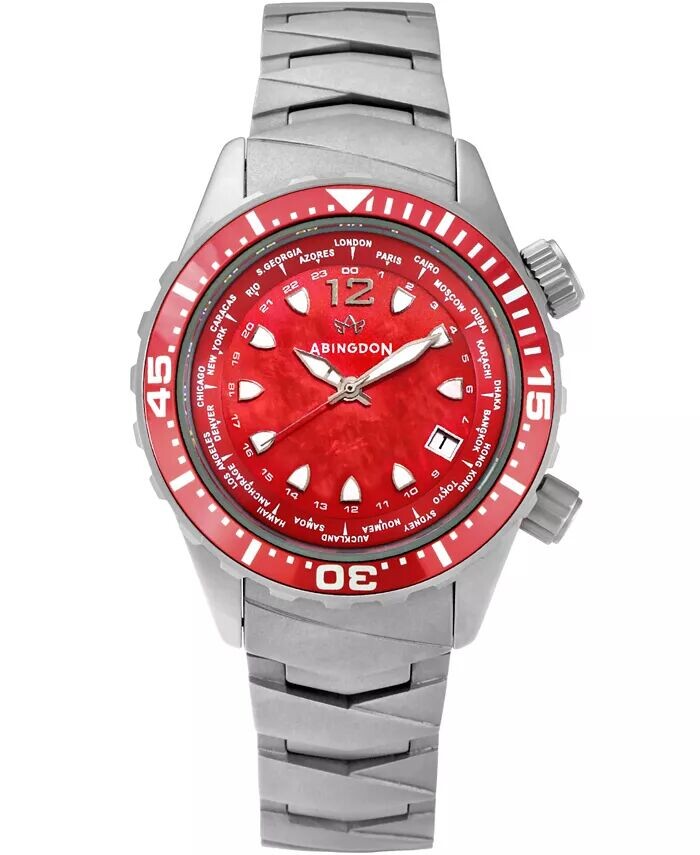 Женские многофункциональные титановые часы-браслет Marina Diver, 40 мм Abingdon Co., красный, Белый, Женские многофункциональные титановые часы-браслет Marina Diver, 40 мм Abingdon Co., красный
Женские многофункциональные титановые часы-браслет Marina Diver, 40 мм Abingdon Co., красный, Белый, Женские многофункциональные титановые часы-браслет Marina Diver, 40 мм Abingdon Co., красный