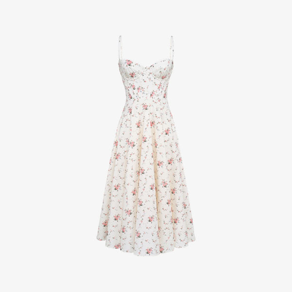 Платье миди House Of Cb Steffani из стрейч-хлопка с цветочным принтом, коричневый
Платье миди House Of Cb Steffani из стрейч-хлопка с цветочным принтом, коричневый