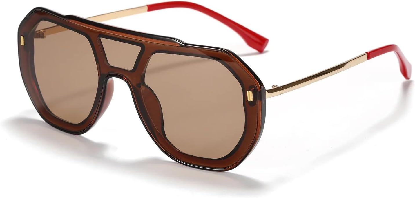 Ретро-модные солнцезащитные очки большого размера для женщин и мужчин, классические винтажные, с защитой от УФ-излучения UV400, для активного отдыха на природе VFDHN, Tea
Ретро-модные солнцезащитные очки большого размера для женщин и мужчин, классические винтажные, с защитой от УФ-излучения UV400, для активного отдыха на природе VFDHN, Tea