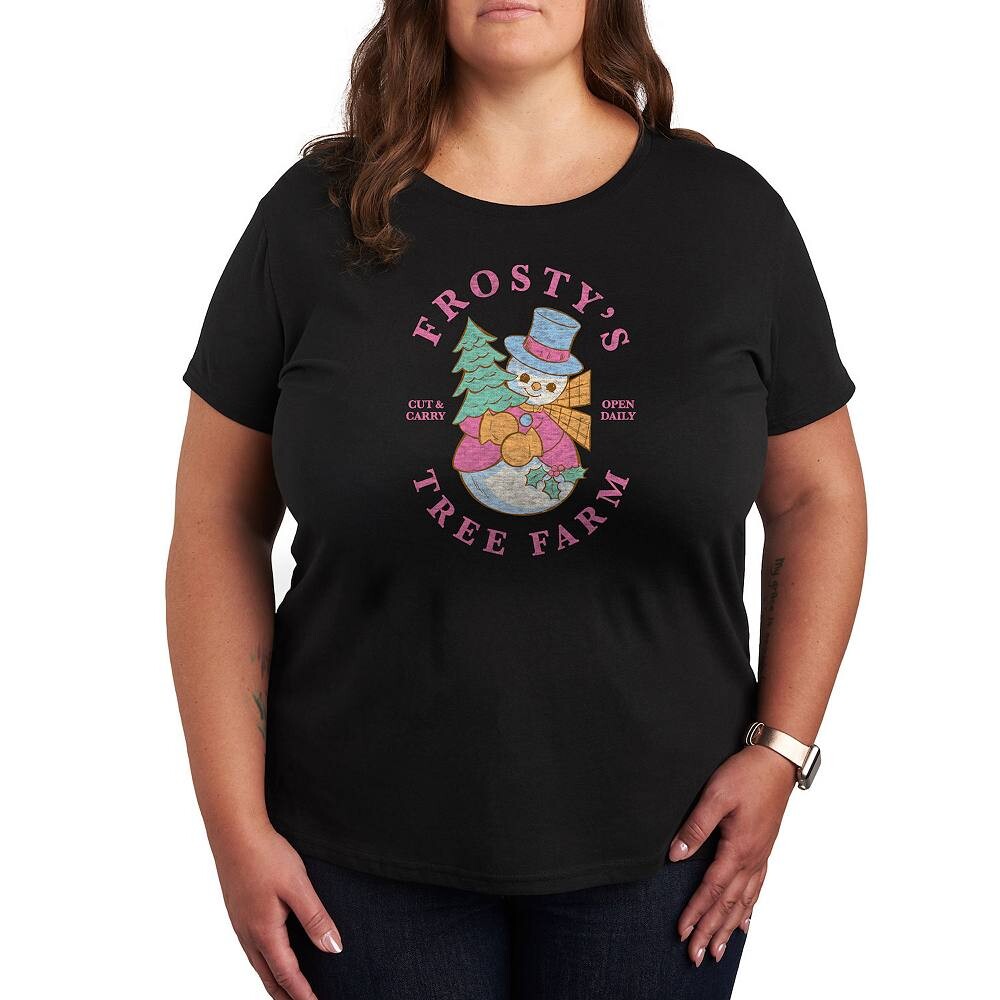 Плюс размер Футболка с рисунком Frostys Tree Farm Holiday Licensed Character, черный
Плюс размер Футболка с рисунком Frostys Tree Farm Holiday Licensed Character, черный